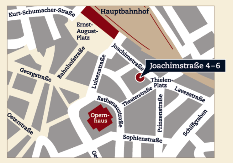 Lageplan Joachimszentrum